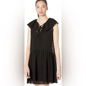 NWT Rebecca Taylor Sleeveless Daybreak Check Dress Silk Medium